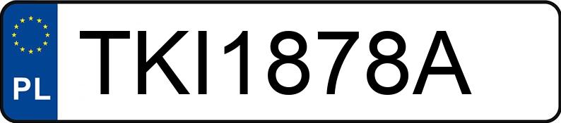 Numer rejestracyjny TKI 1878A posiada VOLKSWAGEN PASSAT - TKI1878A