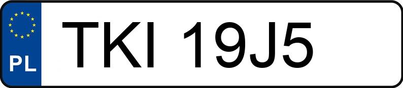 Numer rejestracyjny TKI 19J5 posiada IFA W50 10.6t W50L/AL - TKI19J5