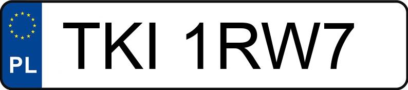 Numer rejestracyjny TKI 1RW7 posiada SEAT Ibiza 1.3 CLX - TKI1RW7