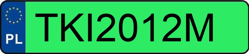 Le numéro d’enregistrement TKI 2012M a TESLA MODEL 3 - TKI2012M Le numéro d’enregistrement TKI 2012M a TESLA MODEL 3 - TKI2012M