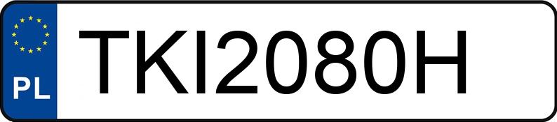 Numer rejestracyjny TKI 2080H posiada PEUGEOT 406 - TKI2080H