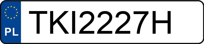 Numer rejestracyjny TKI 2227H posiada RENAULT LAGUNA - TKI2227H