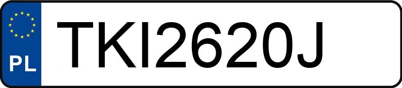 Numer rejestracyjny TKI 2620J posiada BMW X1 2.0 Diesel MR`15 E6 F48 xDrive20d Step - TKI2620J