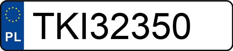 Numer rejestracyjny TKI 32350 posiada BMW 320 - TKI32350