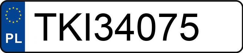 Numer rejestracyjny TKI 34075 posiada BMW 318 D - TKI34075