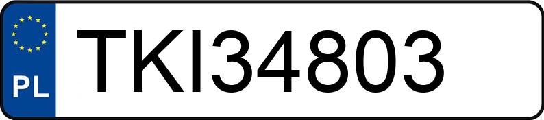 Numer rejestracyjny TKI 34803 posiada SCANIA P;R;T - TKI34803