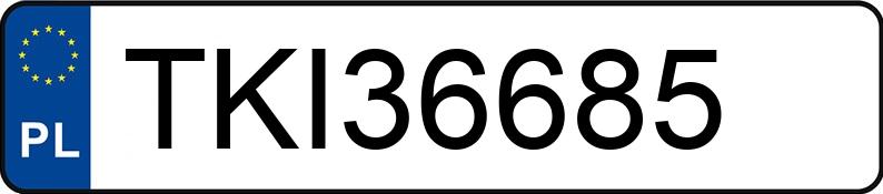 Numer rejestracyjny TKI 36685 posiada DAIHATSU CHARADE - TKI36685