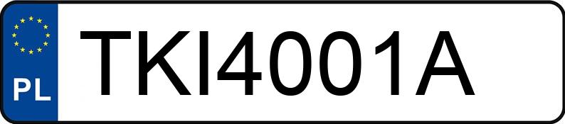 Numer rejestracyjny TKI 4001A posiada AUDI Q7 - TKI4001A