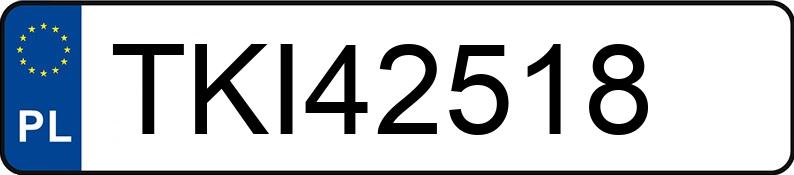 Numer rejestracyjny TKI 42518 posiada OPEL ASTRA - TKI42518 Numer rejestracyjny TKI 42518 posiada OPEL ASTRA - TKI42518