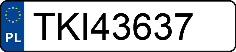 Numer rejestracyjny TKI 43637 posiada CITROEN BERLINGO 1.9 D - TKI43637 Numer rejestracyjny TKI 43637 posiada CITROEN BERLINGO 1.9 D - TKI43637