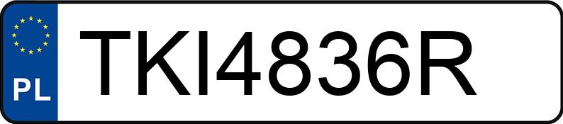 Numer rejestracyjny TKI 4836R posiada AUDI A3 1.6 TDi DPF MR`12 E5 8V Ambition - TKI4836R