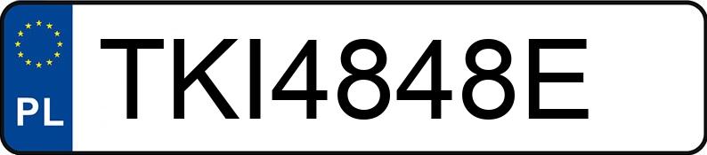 Numer rejestracyjny TKI 4848E posiada BMW 540i Kat. MR`01 E39 540i Kat. MR`01 E39 - TKI4848E