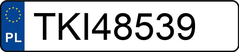 Numer rejestracyjny TKI 48539 posiada OPEL ASTRA-G-CC - TKI48539