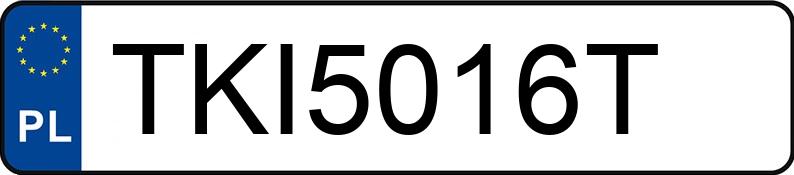 Numer rejestracyjny TKI 5016T posiada JEEP GRAND CHEROKEE - TKI5016T