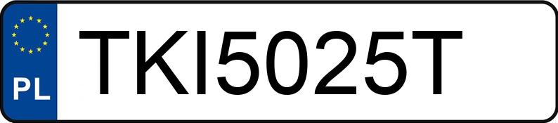 Numer rejestracyjny TKI 5025T posiada BMW X5 XDRIVE30D - TKI5025T