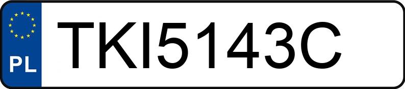 Numer rejestracyjny TKI 5143C posiada VOLKSWAGEN TRANSPORTER - TKI5143C