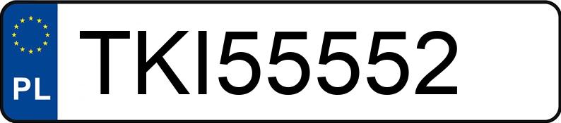 Numer rejestracyjny TKI 55552 posiada VOLKSWAGEN PASSAT - TKI55552