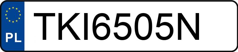 Numer rejestracyjny TKI 6505N posiada TOYOTA COROLLA - TKI6505N