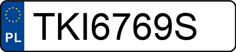 Numer rejestracyjny TKI 6769S posiada RENAULT MEGANE - TKI6769S