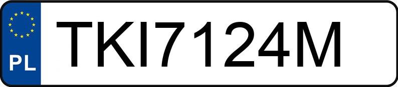 Numer rejestracyjny TKI 7124M posiada RENAULT MEGANE - TKI7124M