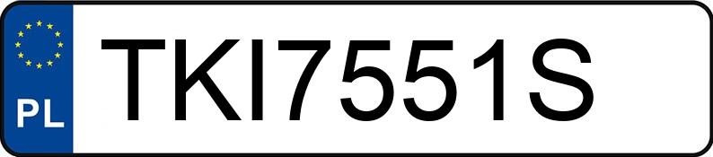 Numer rejestracyjny TKI 7551S posiada BMW 320D - TKI7551S