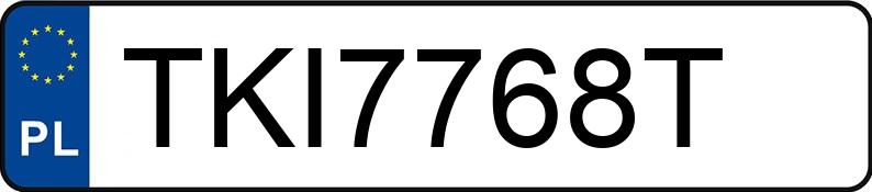 Numer rejestracyjny TKI 7768T posiada DAF XF 480 FT H4EN3 - TKI7768T