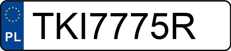 Numer rejestracyjny TKI 7775R posiada AUDI Q3 - TKI7775R