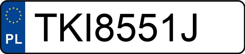 Numer rejestracyjny TKI 8551J posiada BMW 525 Touring Diesel MR`03 E3 E61 525 Touring Diesel MR`03 E3 E61 - TKI8551J