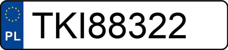Numer rejestracyjny TKI 88322 posiada RENAULT LAGUNA - TKI88322