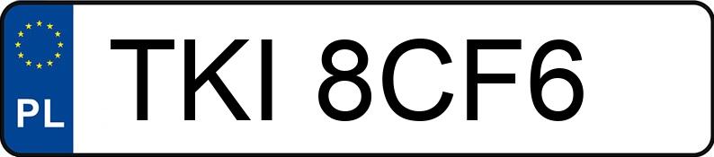 Numer rejestracyjny TKI 8CF6 posiada VOLKSWAGEN PASSAT 1.9 TDI KOMBI - TKI8CF6