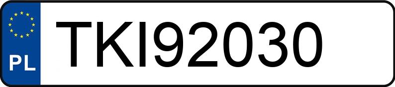 Numer rejestracyjny TKI 92030 posiada AUDI A3 1.9 TDI - TKI92030 Numer rejestracyjny TKI 92030 posiada AUDI A3 1.9 TDI - TKI92030