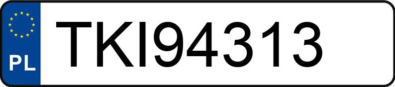 Numer rejestracyjny TKI 94313 posiada FORD MONDEO - TKI94313