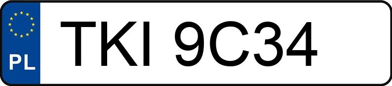 Numer rejestracyjny TKI 9C34 posiada FIAT Seicento 0.9 Kat. Young - TKI9C34 Numer rejestracyjny TKI 9C34 posiada FIAT Seicento 0.9 Kat. Young - TKI9C34