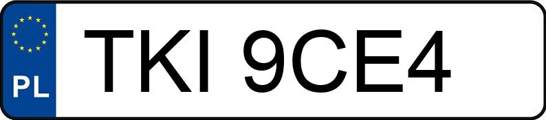 Numer rejestracyjny TKI 9CE4 posiada VOLKSWAGEN POLO 1.9D - TKI9CE4