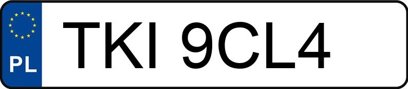 Numer rejestracyjny TKI 9CL4 posiada BMW 520i 24V Kat. E34 520i 24V Kat. E34 - TKI9CL4