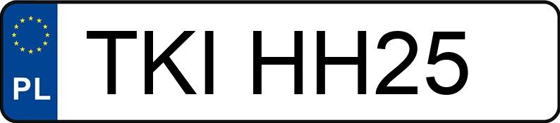 Numer rejestracyjny TKI HH25 posiada AUDI A6 QUATTRO - TKIHH25 Numer rejestracyjny TKI HH25 posiada AUDI A6 QUATTRO - TKIHH25