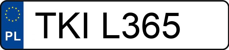Numer rejestracyjny TKI L365 posiada OPEL  - TKIL365