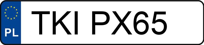 Numer rejestracyjny TKI PX65 posiada SAM SAMWR - TKIPX65
