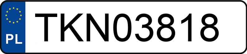 Numer rejestracyjny TKN 03818 posiada SUZUKI SX4 - TKN03818 Numer rejestracyjny TKN 03818 posiada SUZUKI SX4 - TKN03818