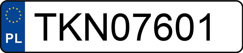 Numer rejestracyjny TKN 07601 posiada DAEWOO-FSO MOTOR LANOS - TKN07601