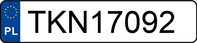 Numer rejestracyjny TKN 17092 posiada SKODA FABIA - TKN17092