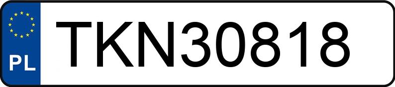 Numer rejestracyjny TKN 30818 posiada OPEL VECTRA-C - TKN30818