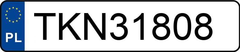 Numer rejestracyjny TKN 31808 posiada VOLKSWAGEN Golf IV 1.4 MR`97 Trendline - TKN31808