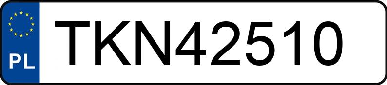 Numer rejestracyjny TKN 42510 posiada OPEL ZAFIRA - TKN42510
