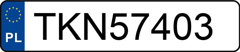 Numer rejestracyjny TKN 57403 posiada CHEVROLET Nubira 1.8 MR`04 E4 CDX Sport - TKN57403