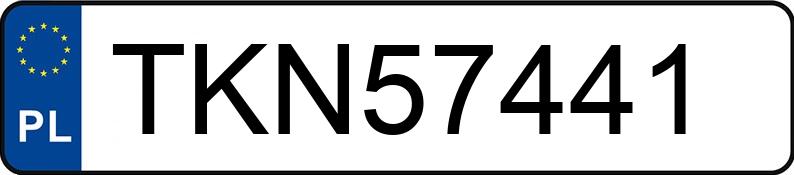 Numer rejestracyjny TKN 57441 posiada MAZDA 6 - TKN57441