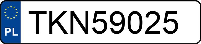 Numer rejestracyjny TKN 59025 posiada BMW 320D - TKN59025