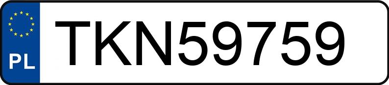 Numer rejestracyjny TKN 59759 posiada TOYOTA COROLLA - TKN59759 Numer rejestracyjny TKN 59759 posiada TOYOTA COROLLA - TKN59759