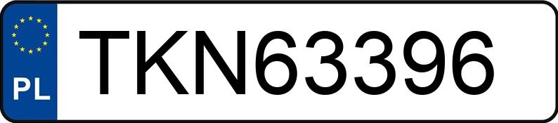 Numer rejestracyjny TKN 63396 posiada AUDI A3 - TKN63396