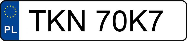 Numer rejestracyjny TKN 70K7 posiada HUSQVARNA Enduro do 250 ccm TE 150i - TKN70K7